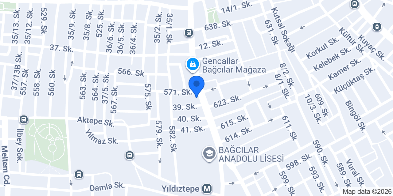 Hacı Yusufoğlu Parseller Mağaza konumu