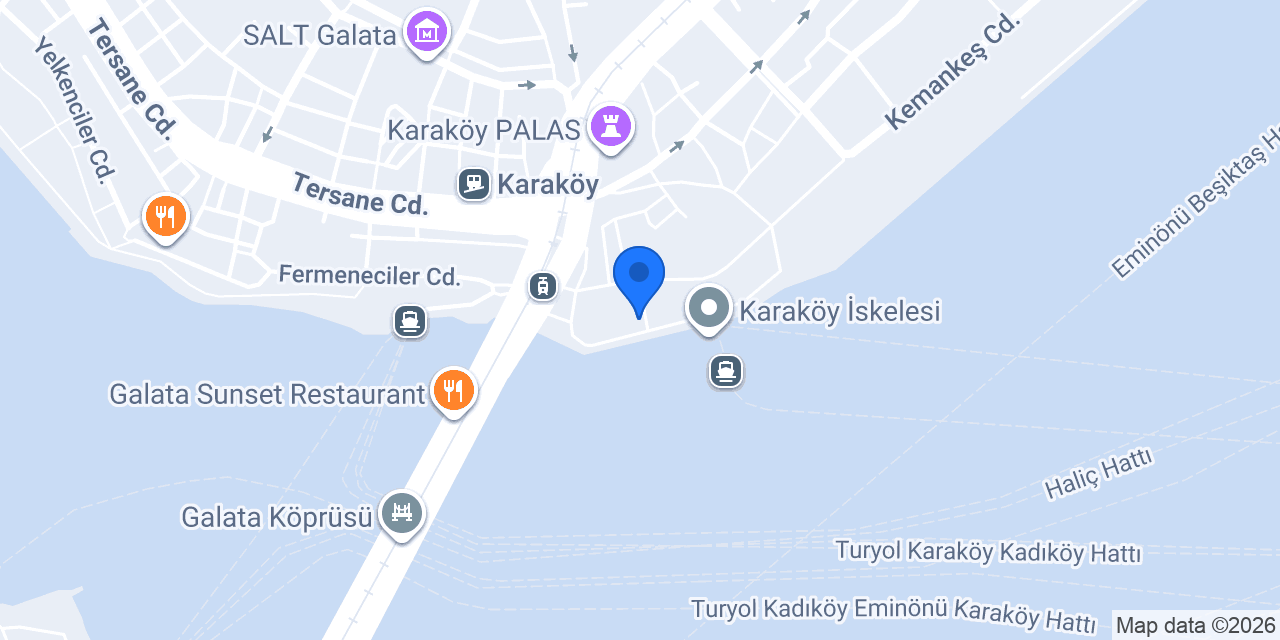 Karaköy Olimpiyat Restoran konumu