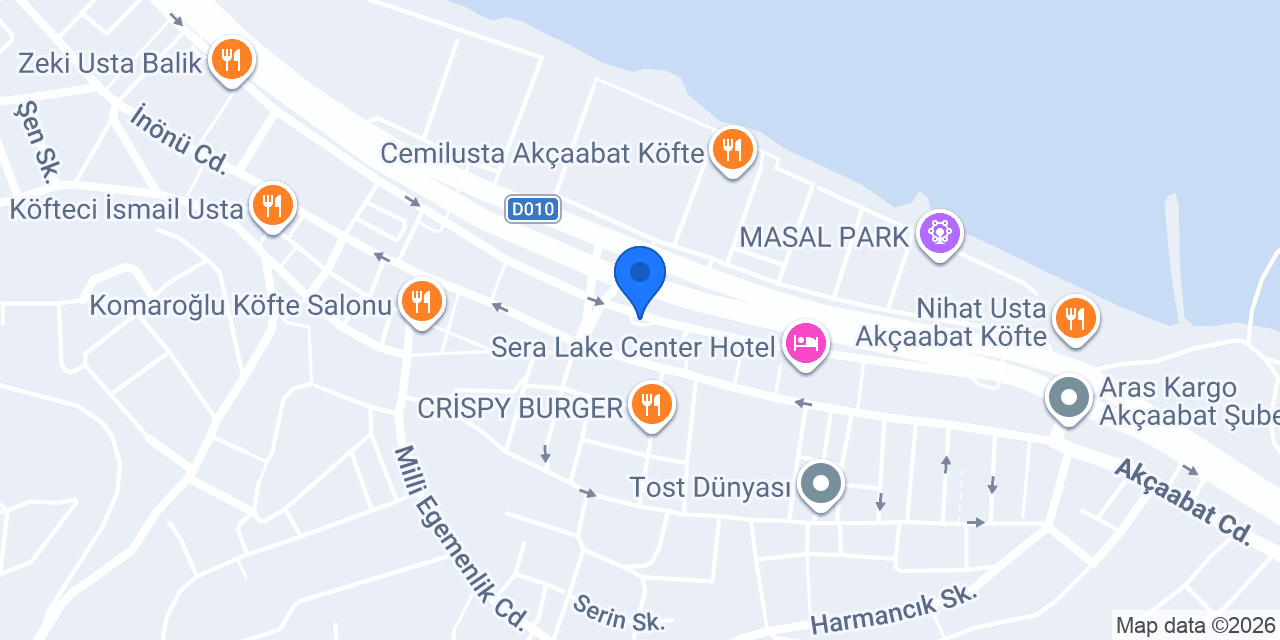 Albatros Waffle Akçaabat konumu