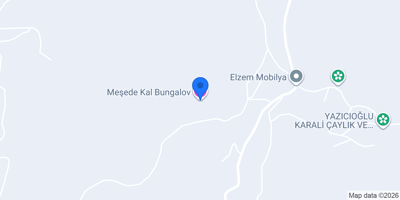 Meşede Kal Bungalov konumu
