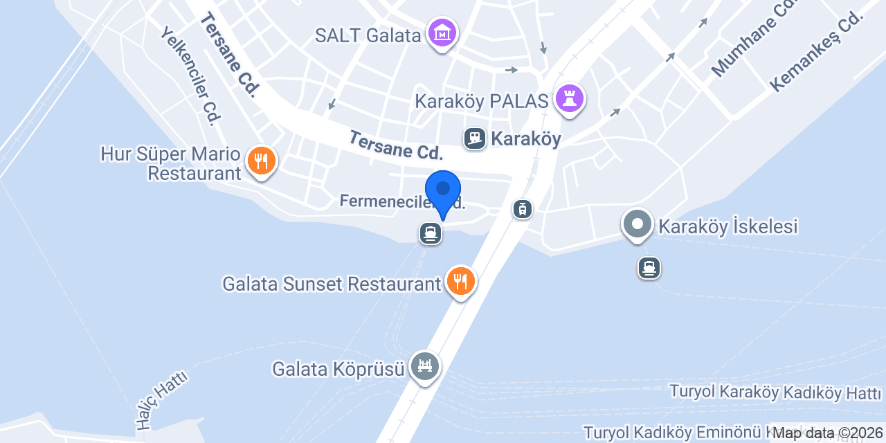Karaköy Balık Evi konumu