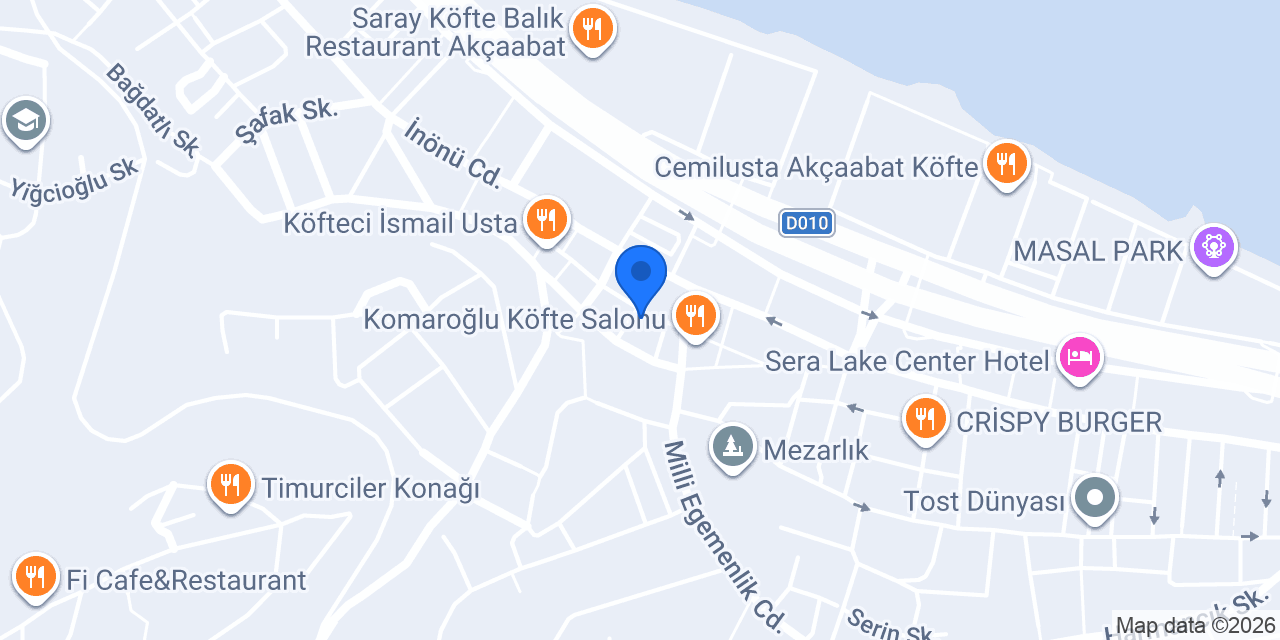 KOMAROĞLU AKÇAABAT 1967 konumu