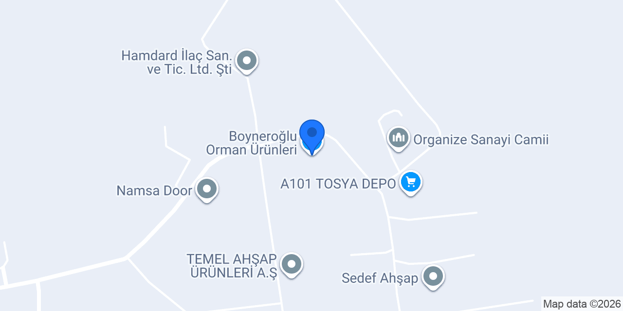 Boyneroğlu Orman Ürünleri konumu
