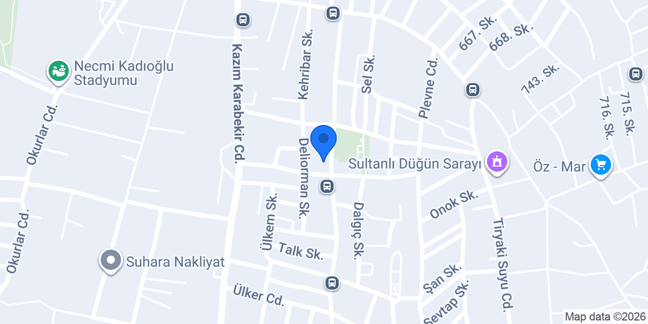 Öz Bora Süpermarket konumu