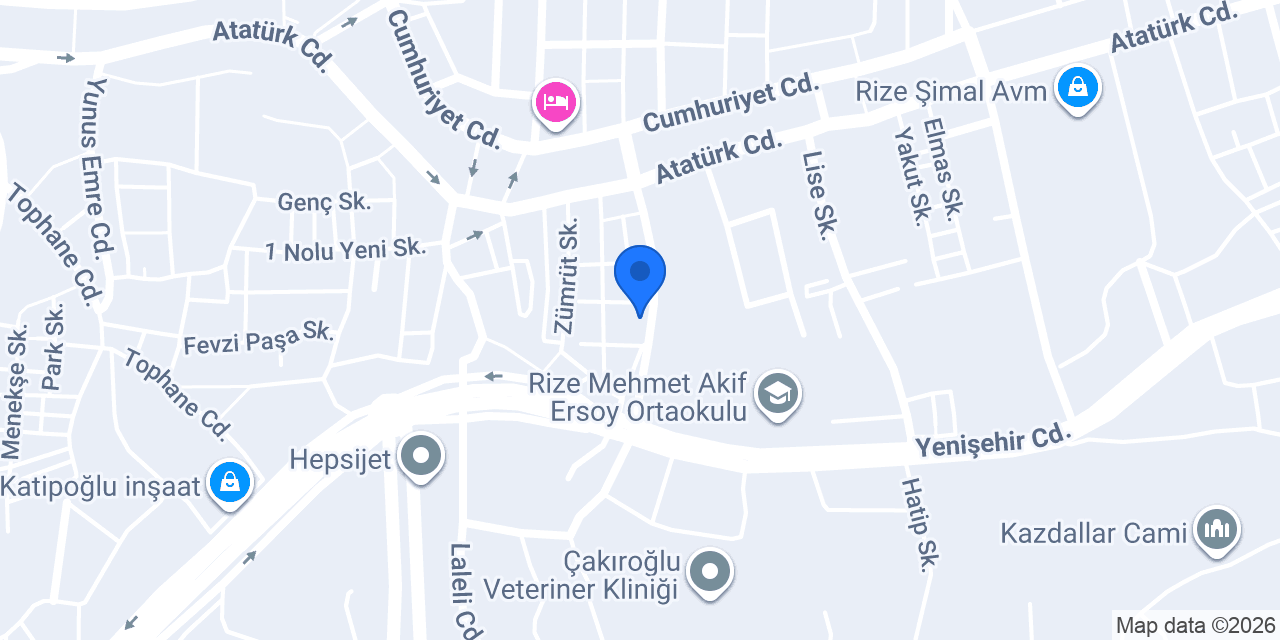 Taco Büfe Rize konumu