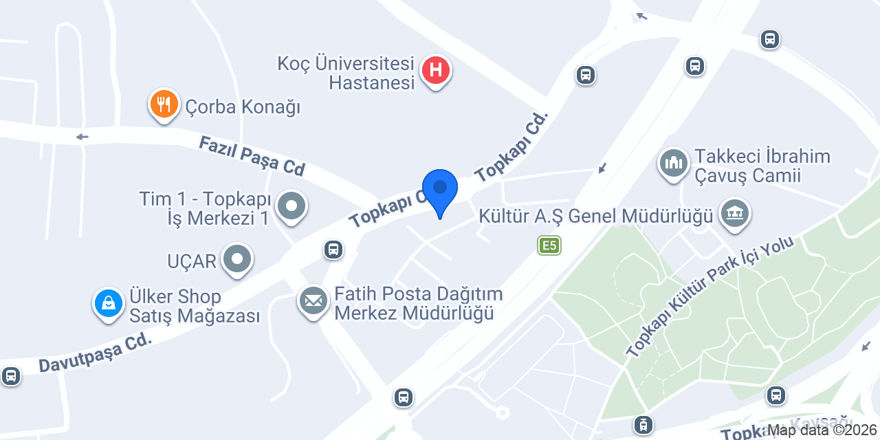 VakıfBank Davutpaşa Şubesi konumu