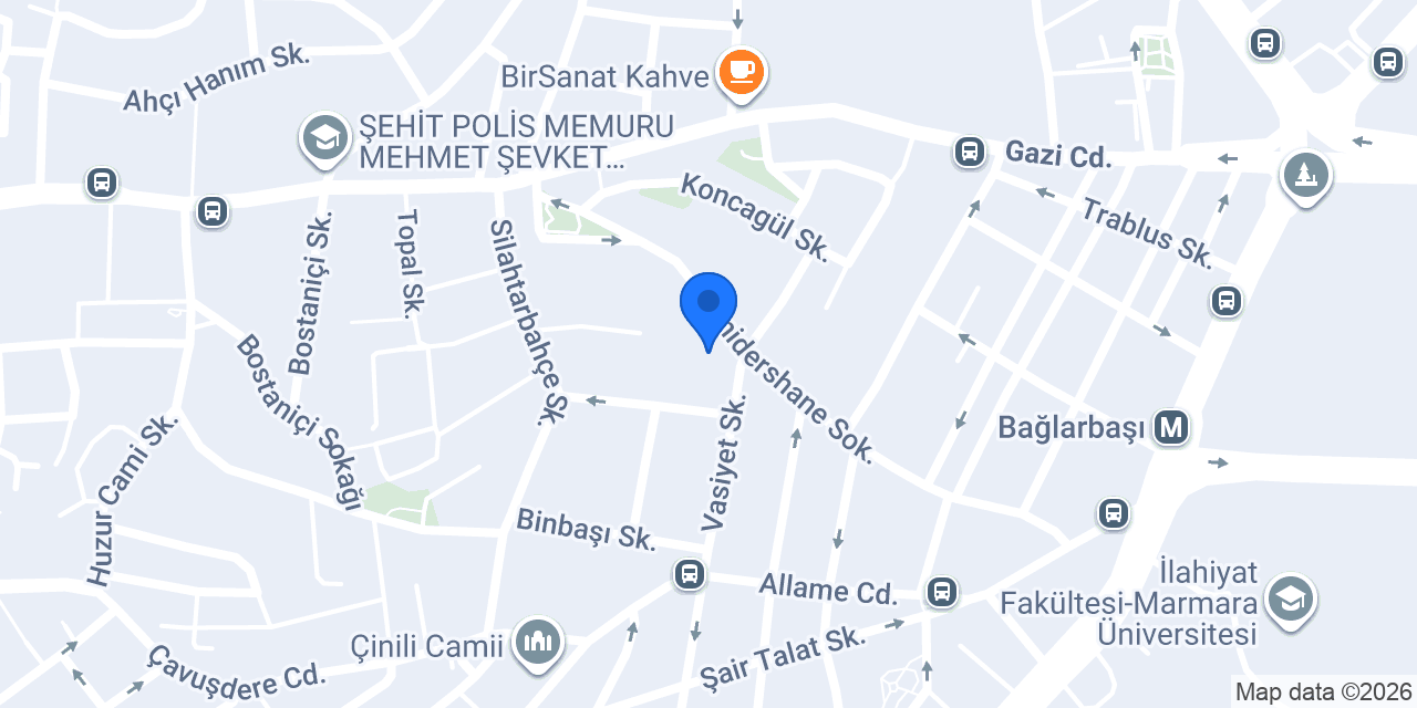 Bağlarbaşı İlkokulu konumu