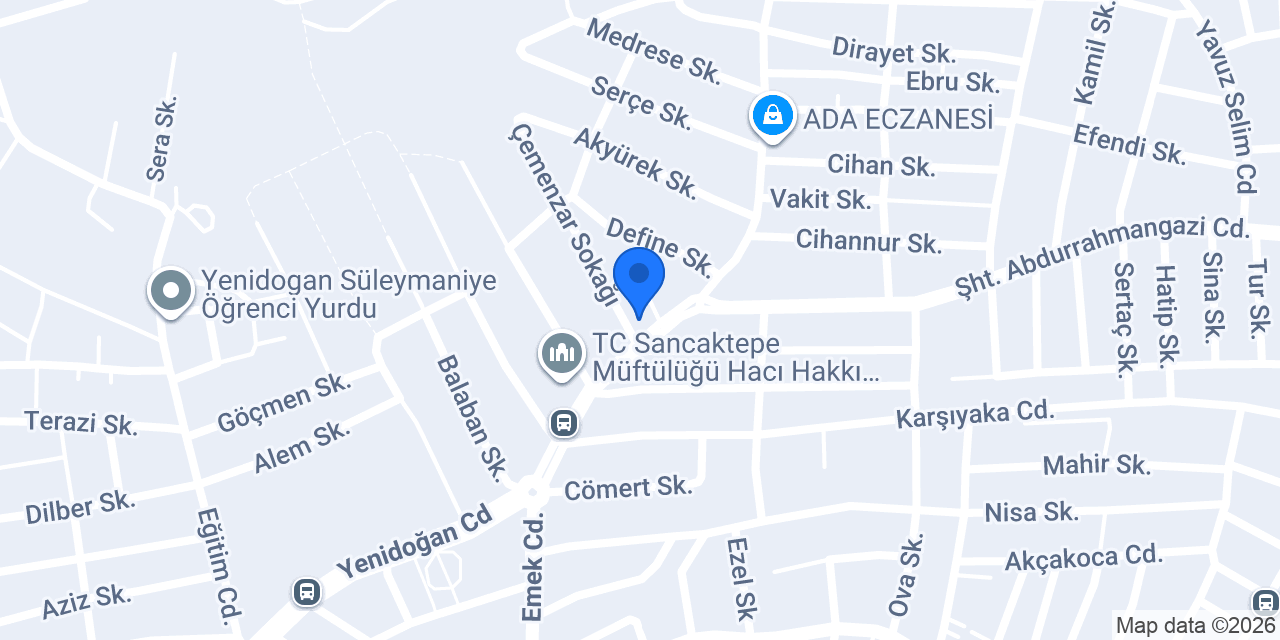 Sancaktepe Su Kaçağı Tesisatı konumu