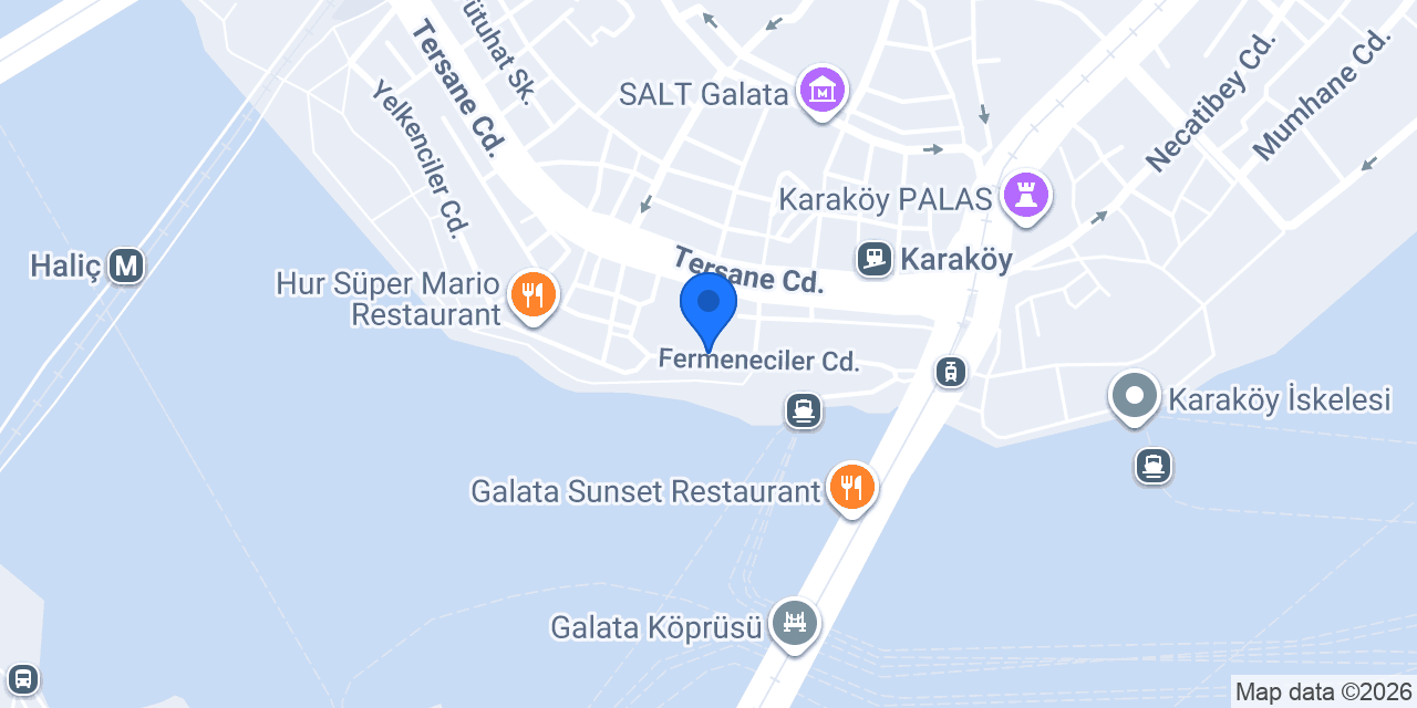 Fish House Karaköy konumu