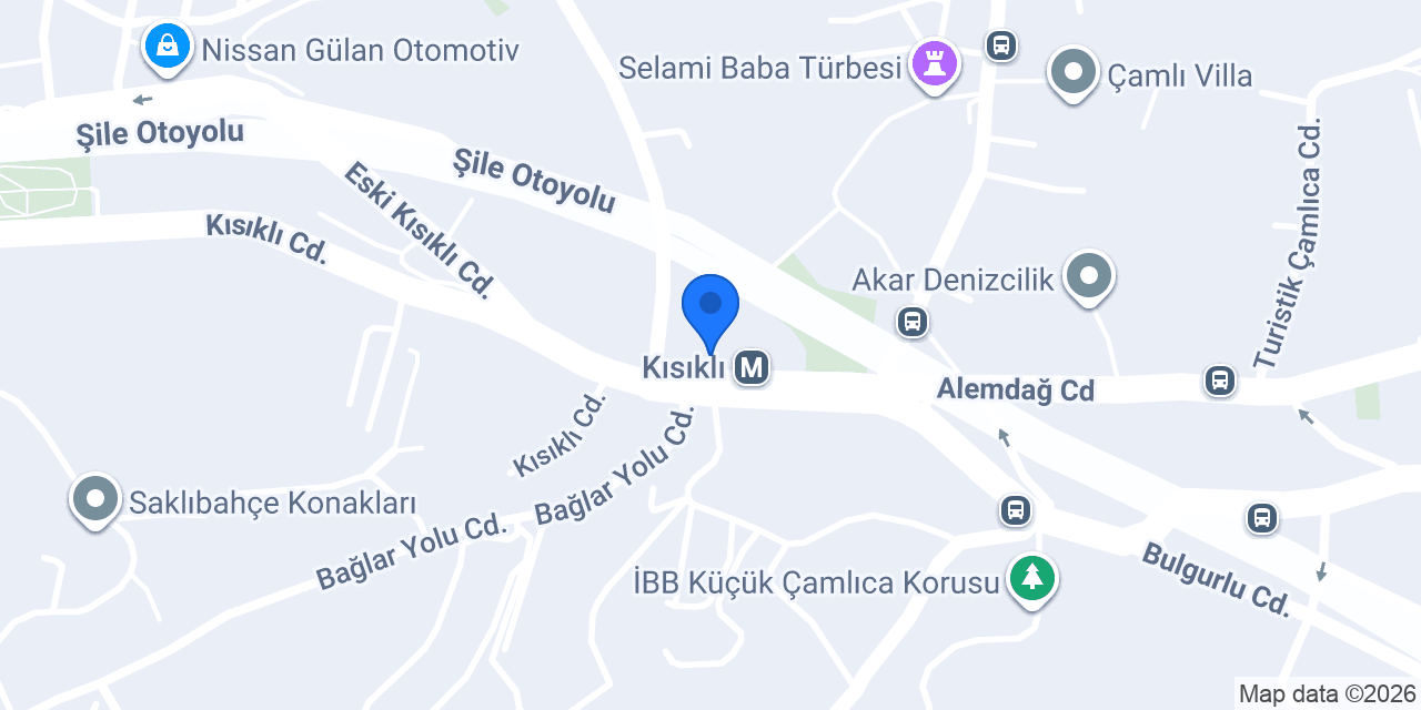 Vakıf Katılım Kısıklı Ticari Şube konumu