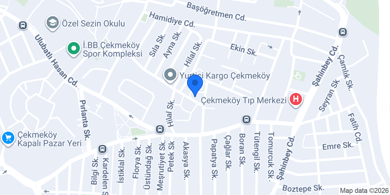 Çekmeköy Elektrik , Su Tesisat - Mahir Yapı konumu