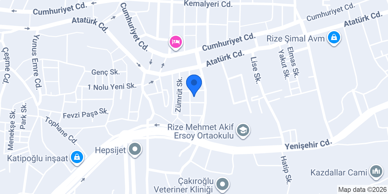 Günes Art Mobilya konumu