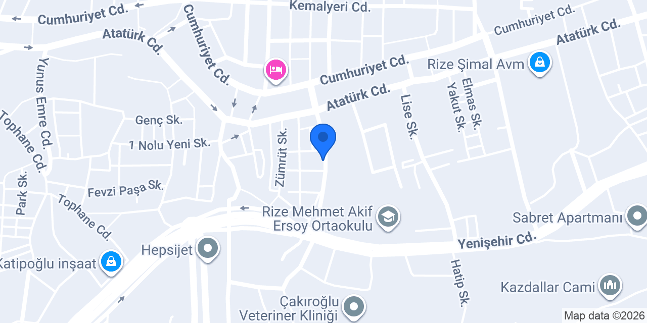 Nalkıran Elektirik rize konumu