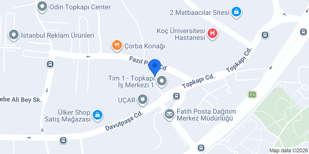 Elit Mutfak Ekipmanları Topkapı konumu