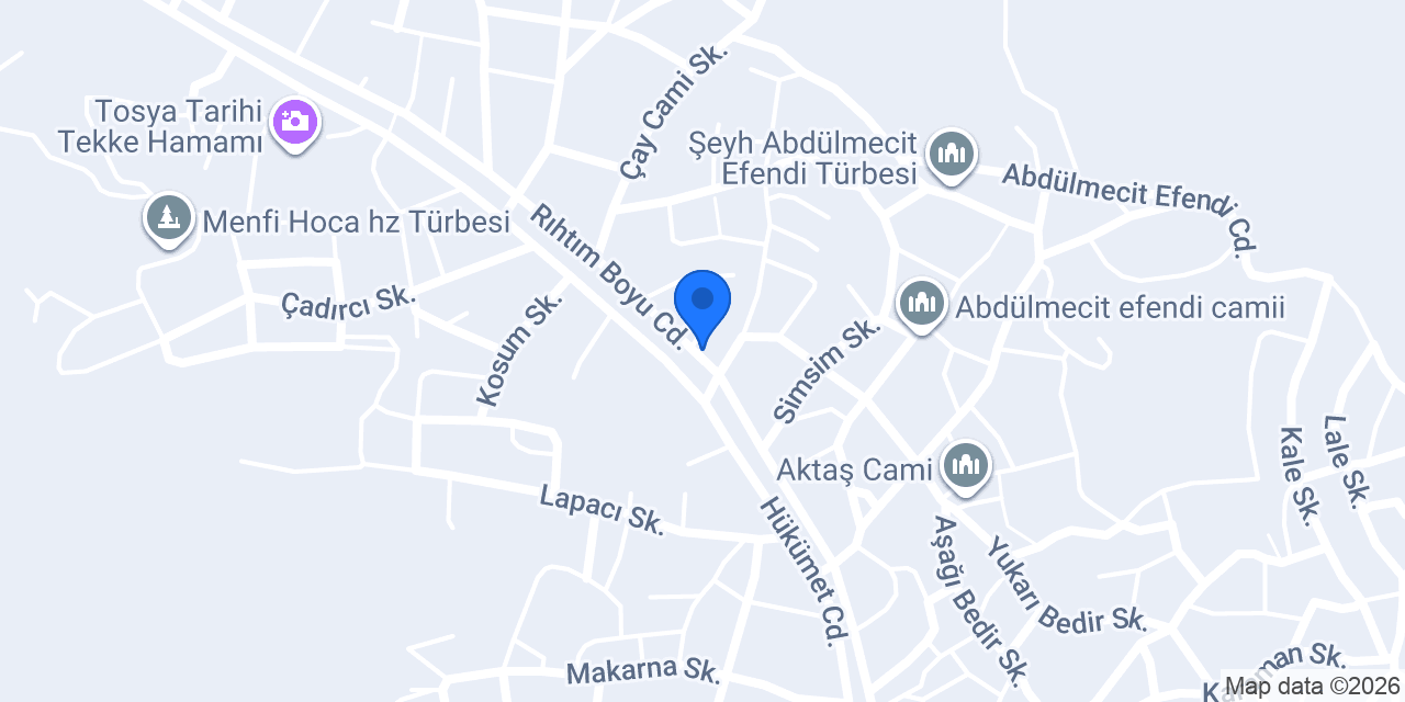 Teksin Ekmek Fırını konumu