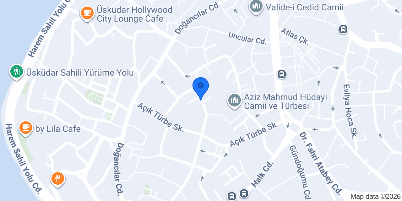 Hüdayi Külliyesi konumu