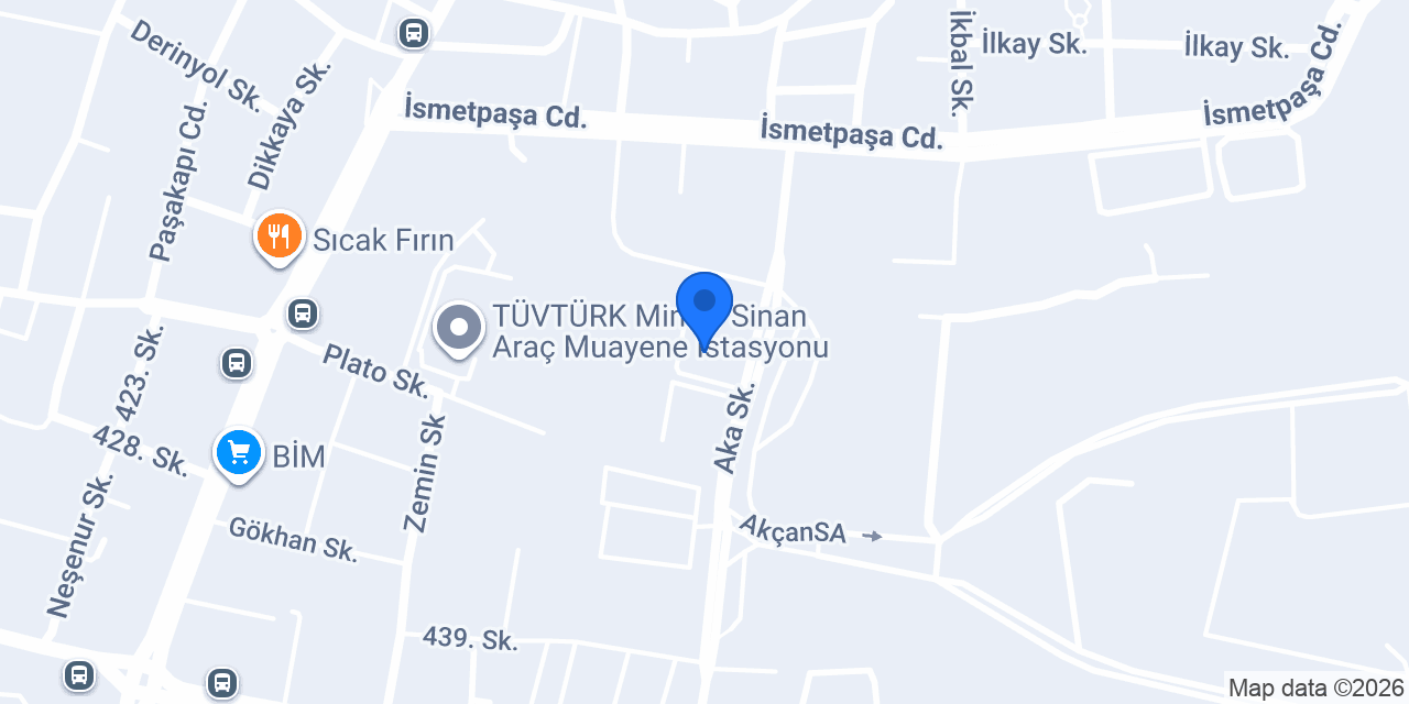 Avax Yapı Kimyasalları konumu