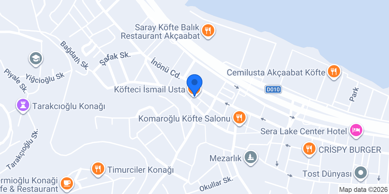 Köfteci İsmail Usta konumu