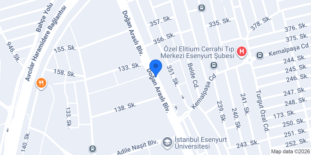 Vakıf Katılım Esenyurt Şubesi konumu