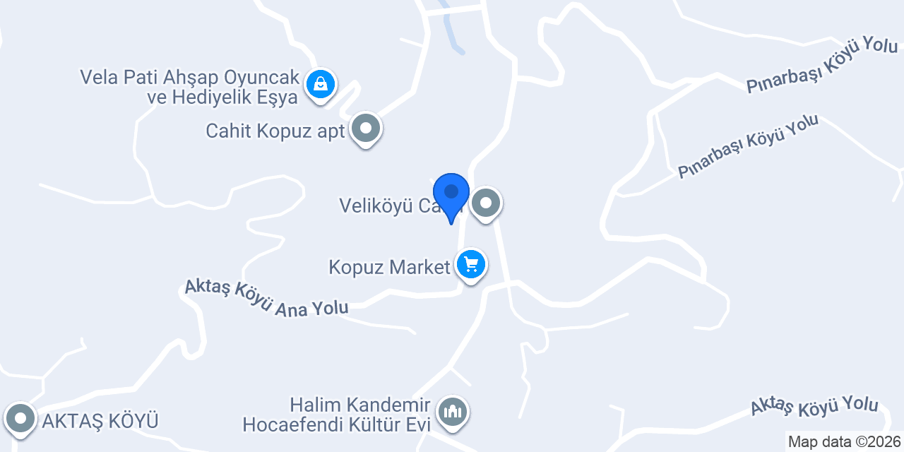Veliköy Sağlık Ocağı konumu