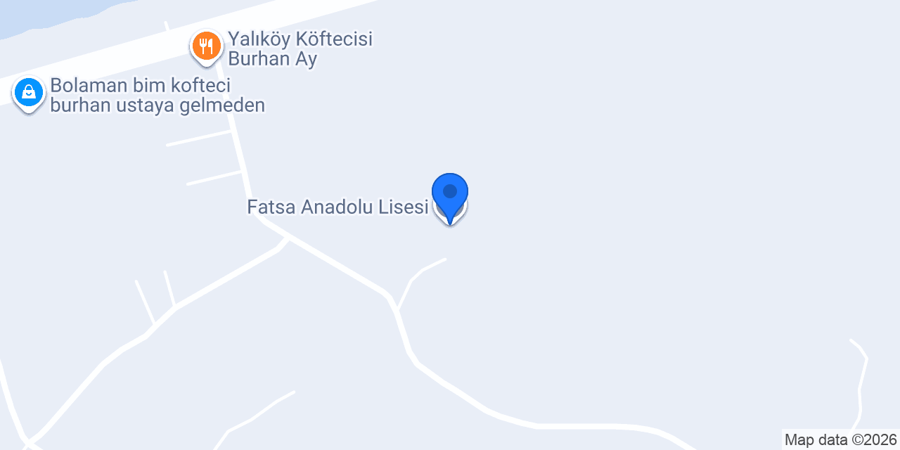 Fatsa Anadolu Lisesi konumu