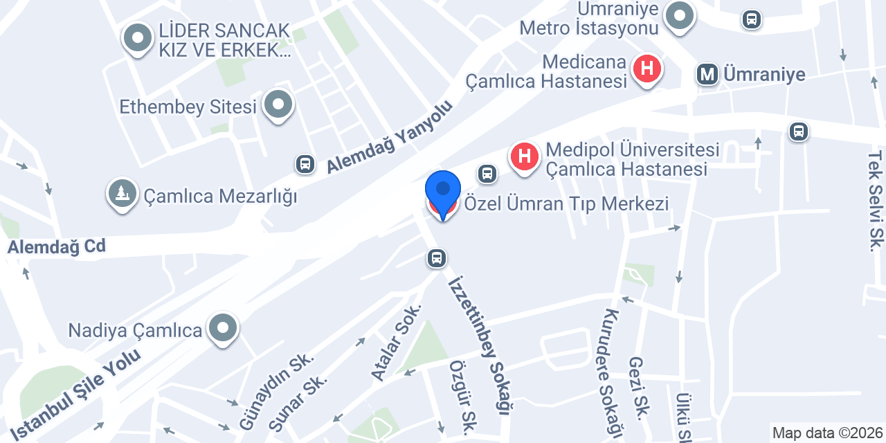 Özel Ümran Tıp Merkezi konumu