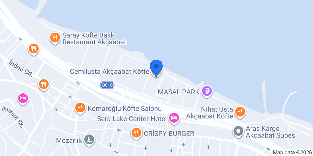 Cemilusta Akçaabat Köfte konumu