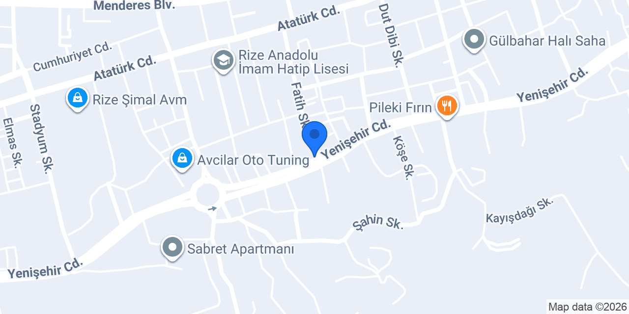 RİZE MUTFAK DOLABI konumu