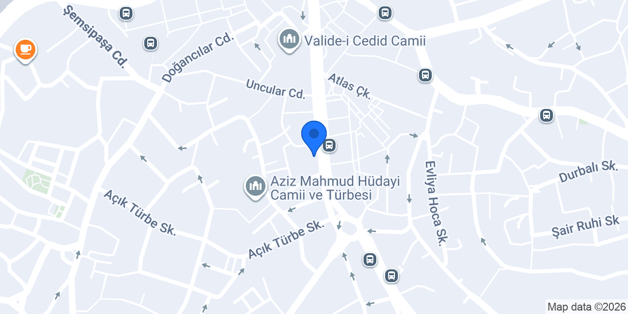 Üsküdar terzi konumu