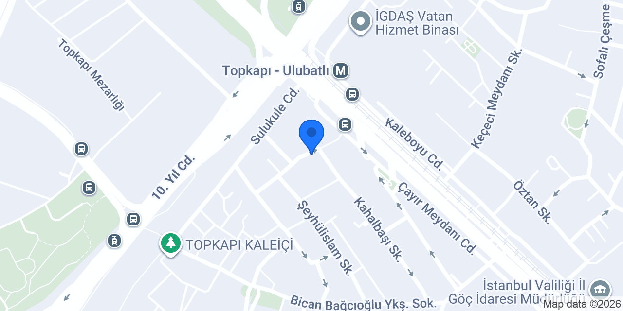 Topkapı Akücü Tampower Akü konumu