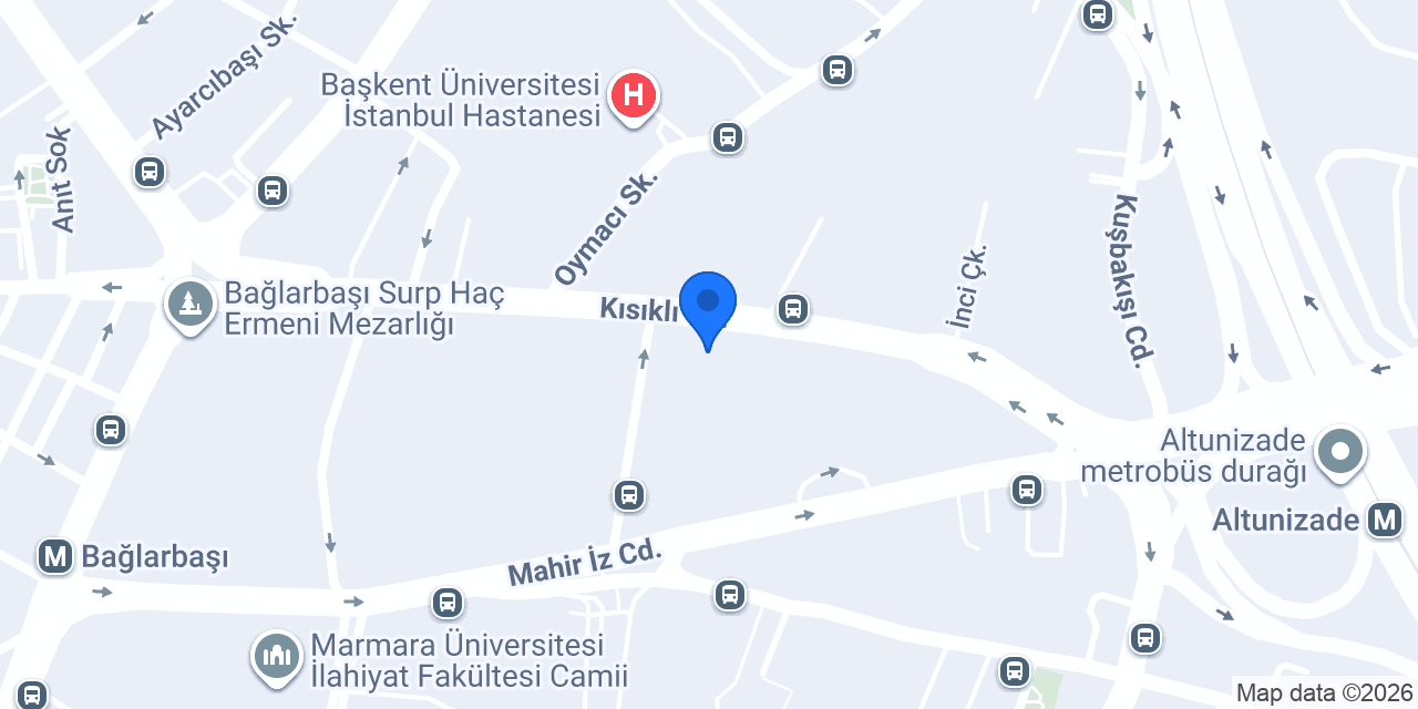 Yapı Kredi - Altunizade Ticari Şubesi konumu