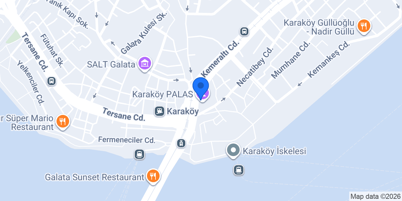 Yapı Kredi Bankası - Karaköy Ticari Şubesi konumu