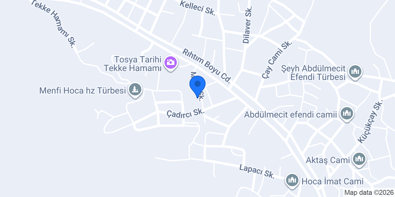 TOSYA VESİLE DERNEĞİ konumu