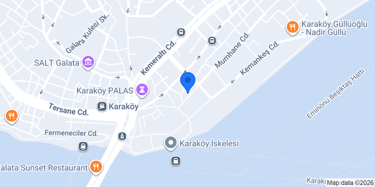 Galatta Karaköy 1950 konumu