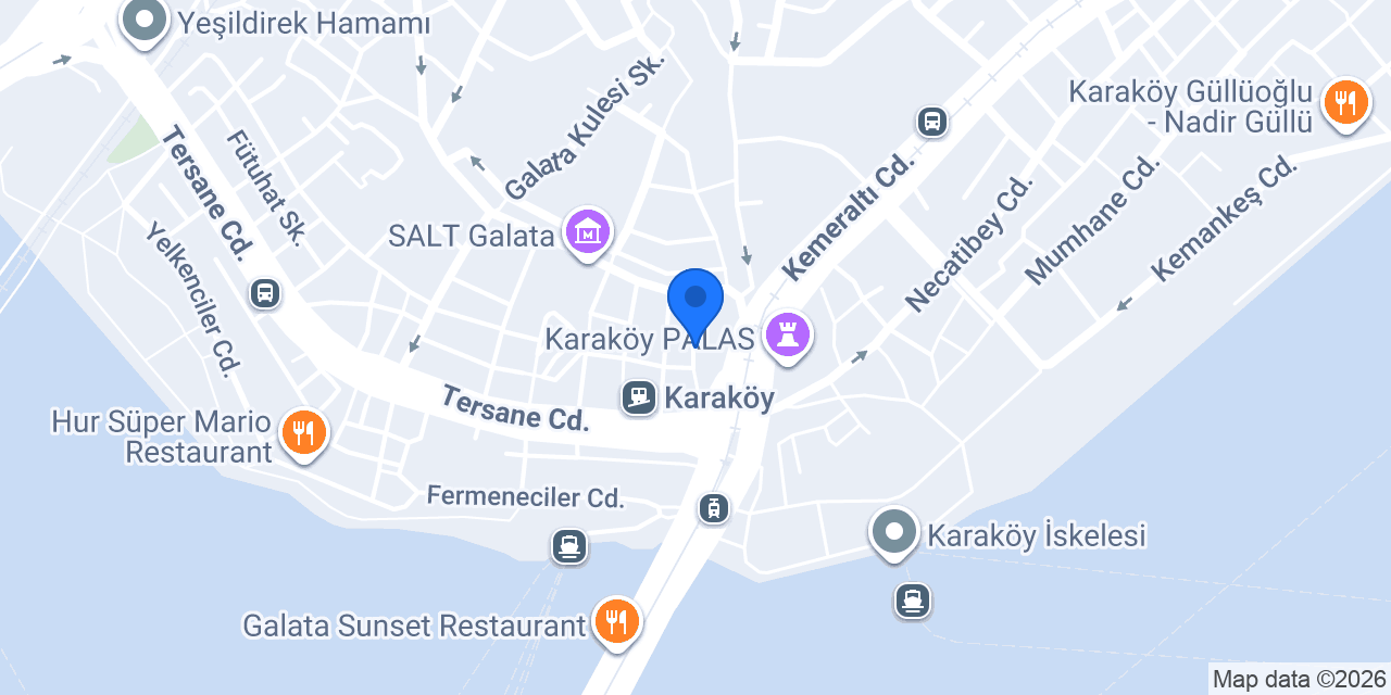 Zülfaris Karaköy konumu