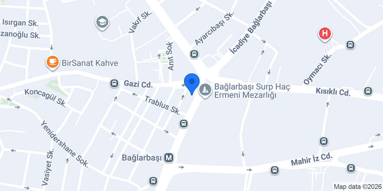 Bağlarbaşı Meydan Taksi konumu