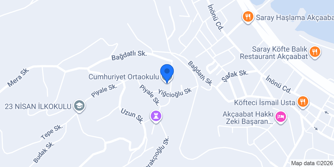 Cumhuriyet Ortaokulu konumu