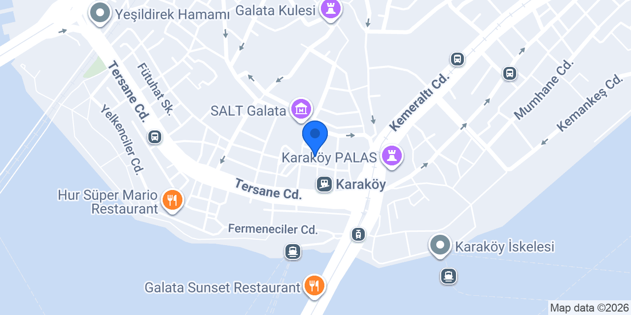 Azzap Hotel Galata konumu