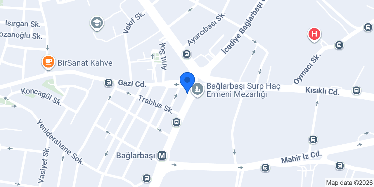 Baglarbaşı eczanesi konumu