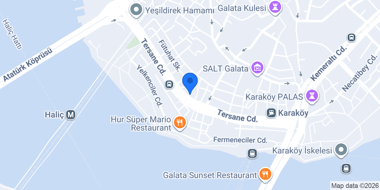 Union Hotel Karaköy konumu