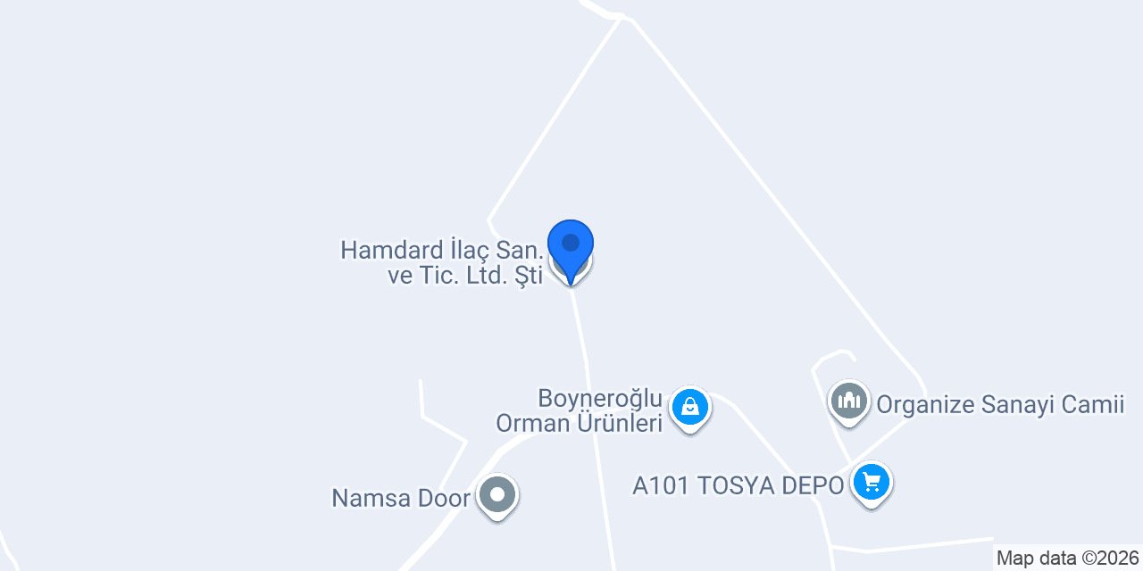 Hamdard İlaç San. ve Tic. Ltd. Şti. konumu