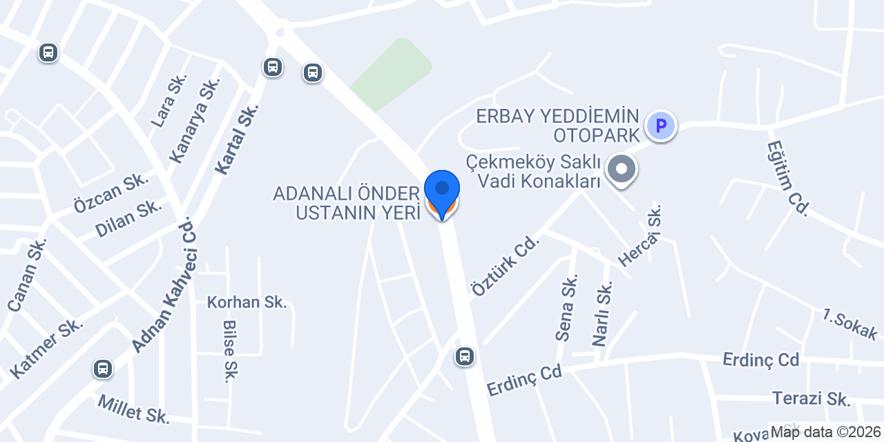 ADANALI ÖNDER USTANIN YERİ konumu