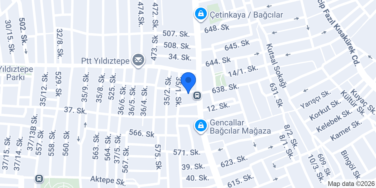 Melek Akvaryum konumu