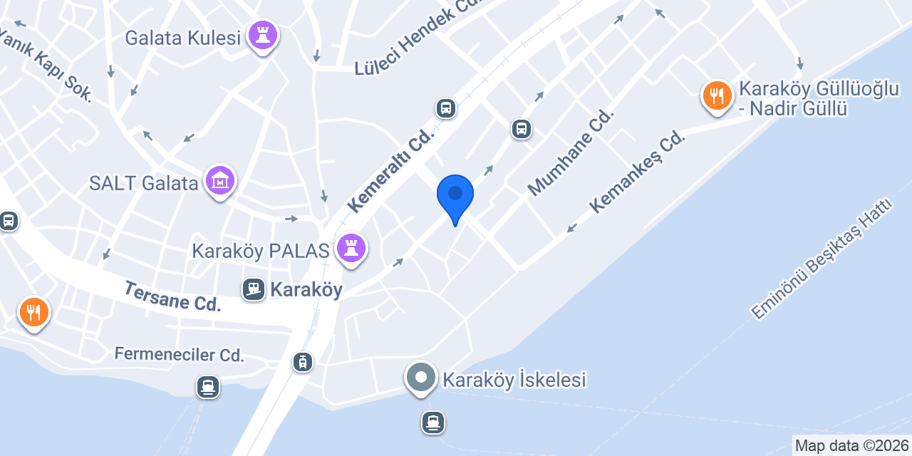 Mükellef Karaköy konumu