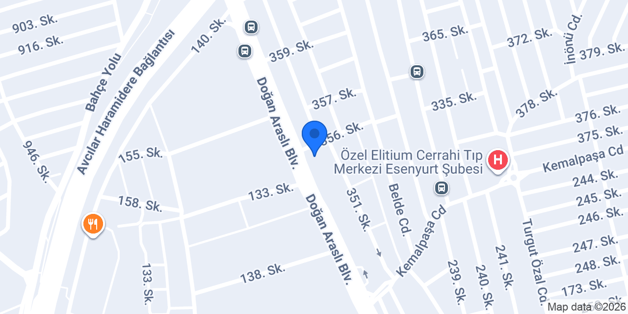 Yapı Kredi - Esenyurt Şubesi konumu