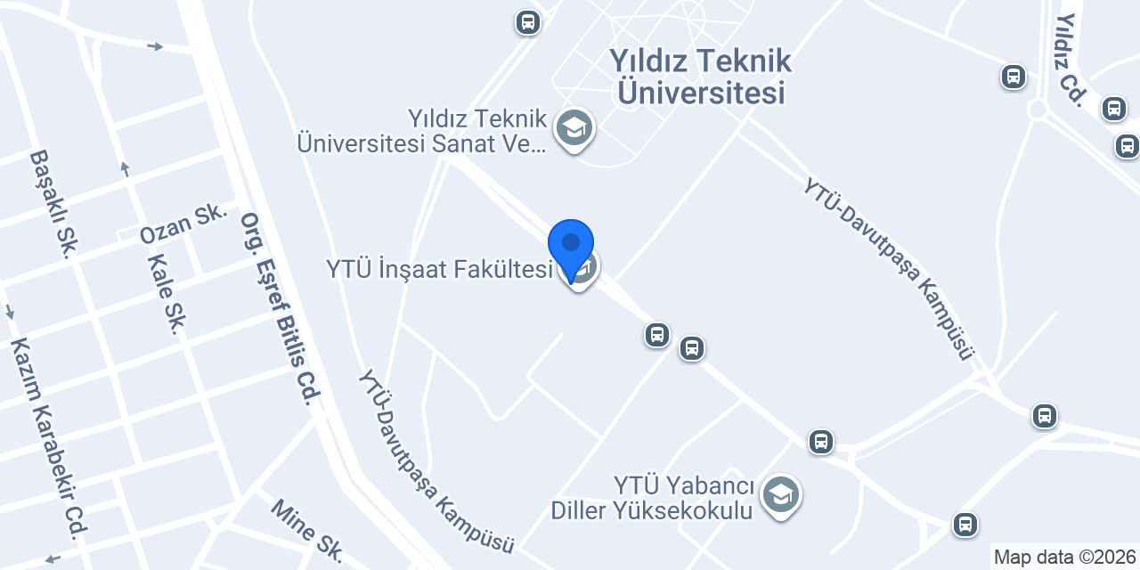 YTU Civil Engineering konumu
