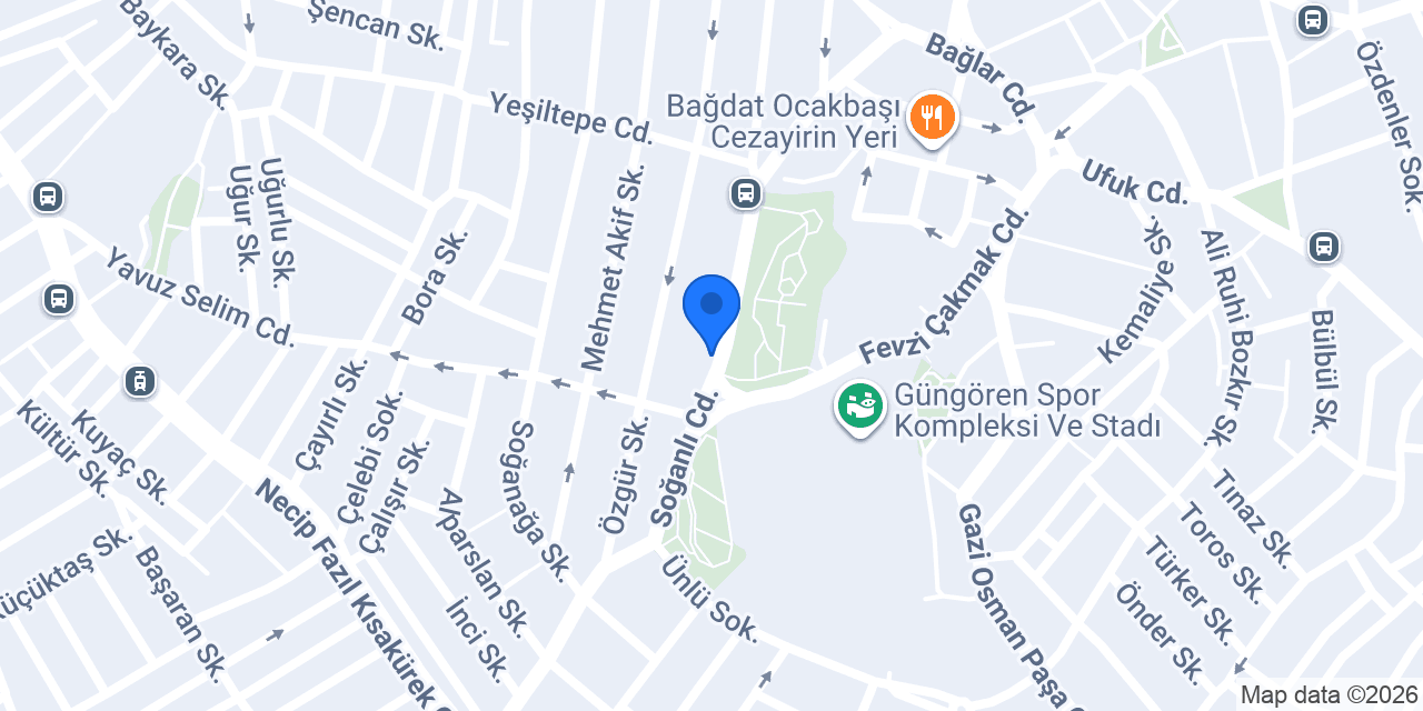 GÜNGÖREN KİTABEVİ konumu