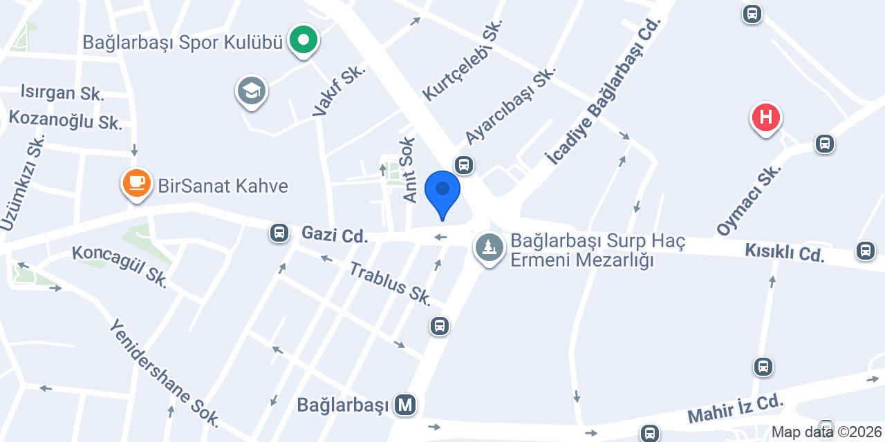 Cankurtaran Kiliseleri Vakfı Bağlarbaşı Temsilciliği konumu
