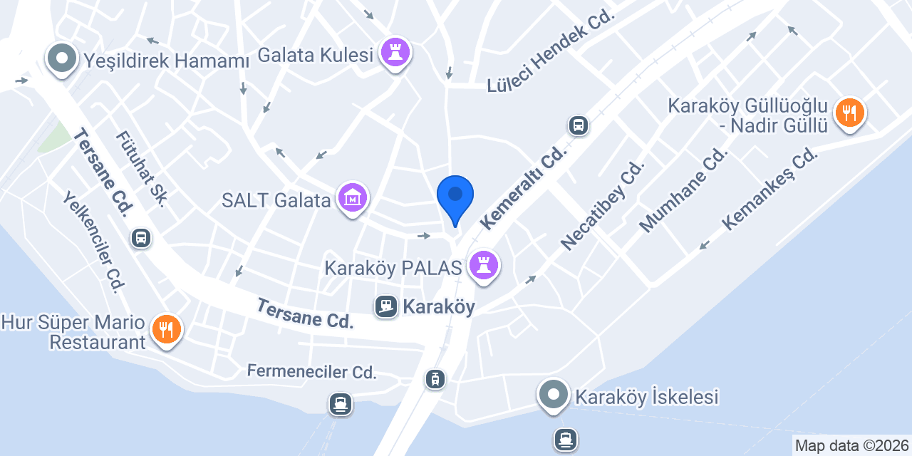 TUZZ Karaköy konumu