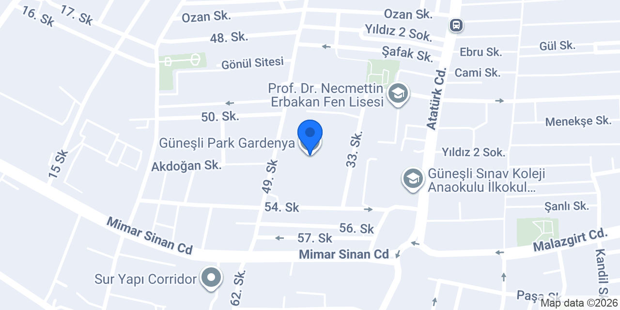 Güneşli Park Gardenya konumu